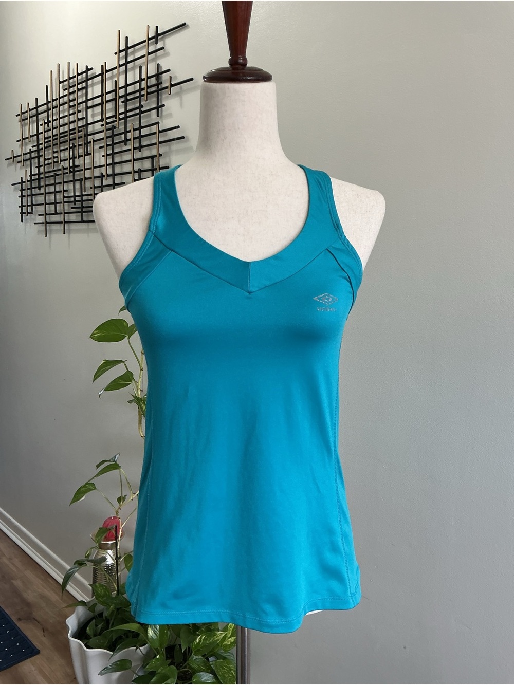 Umbro Women's Teal Performance Racerback Tank Size- M
